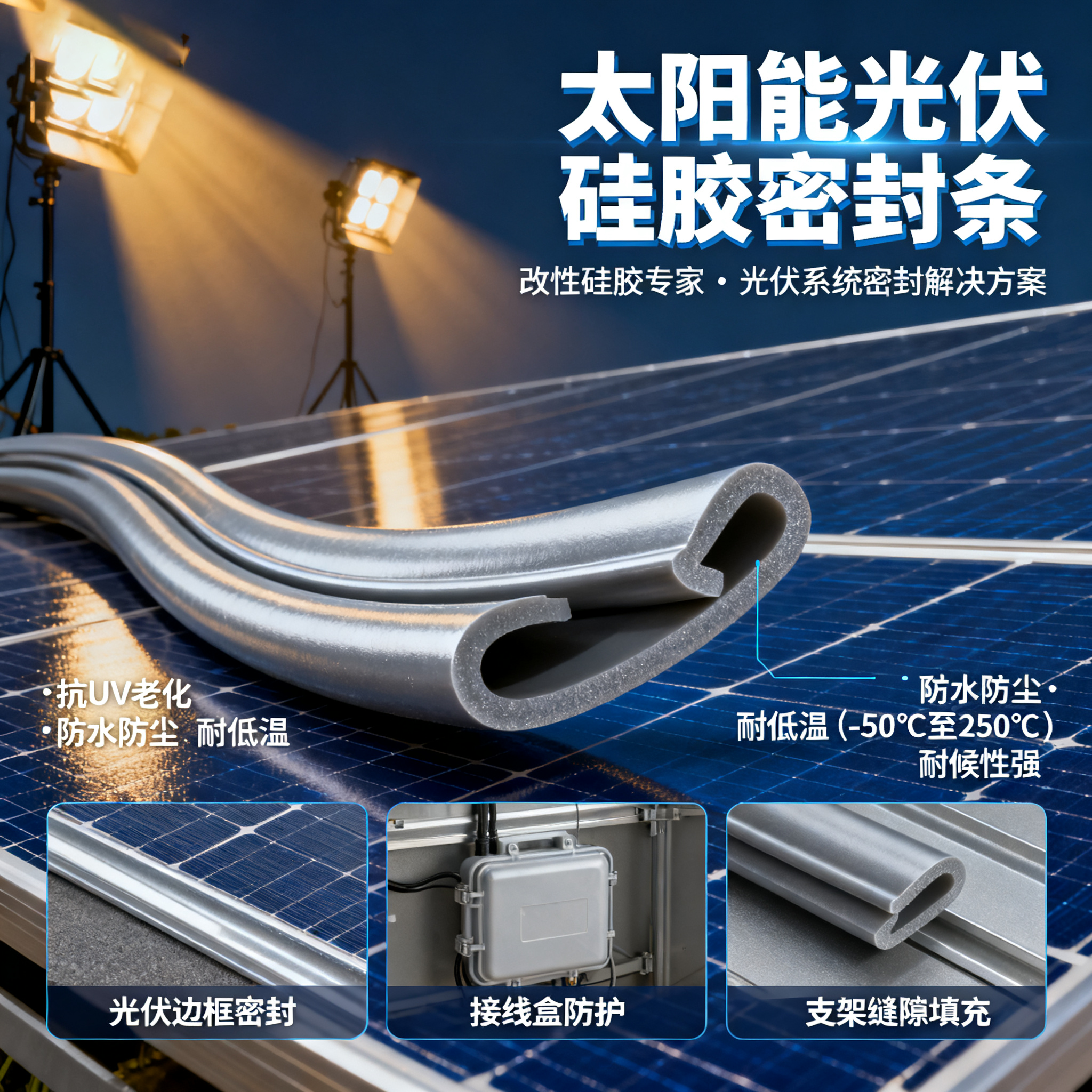 太阳能光伏硅胶密封条