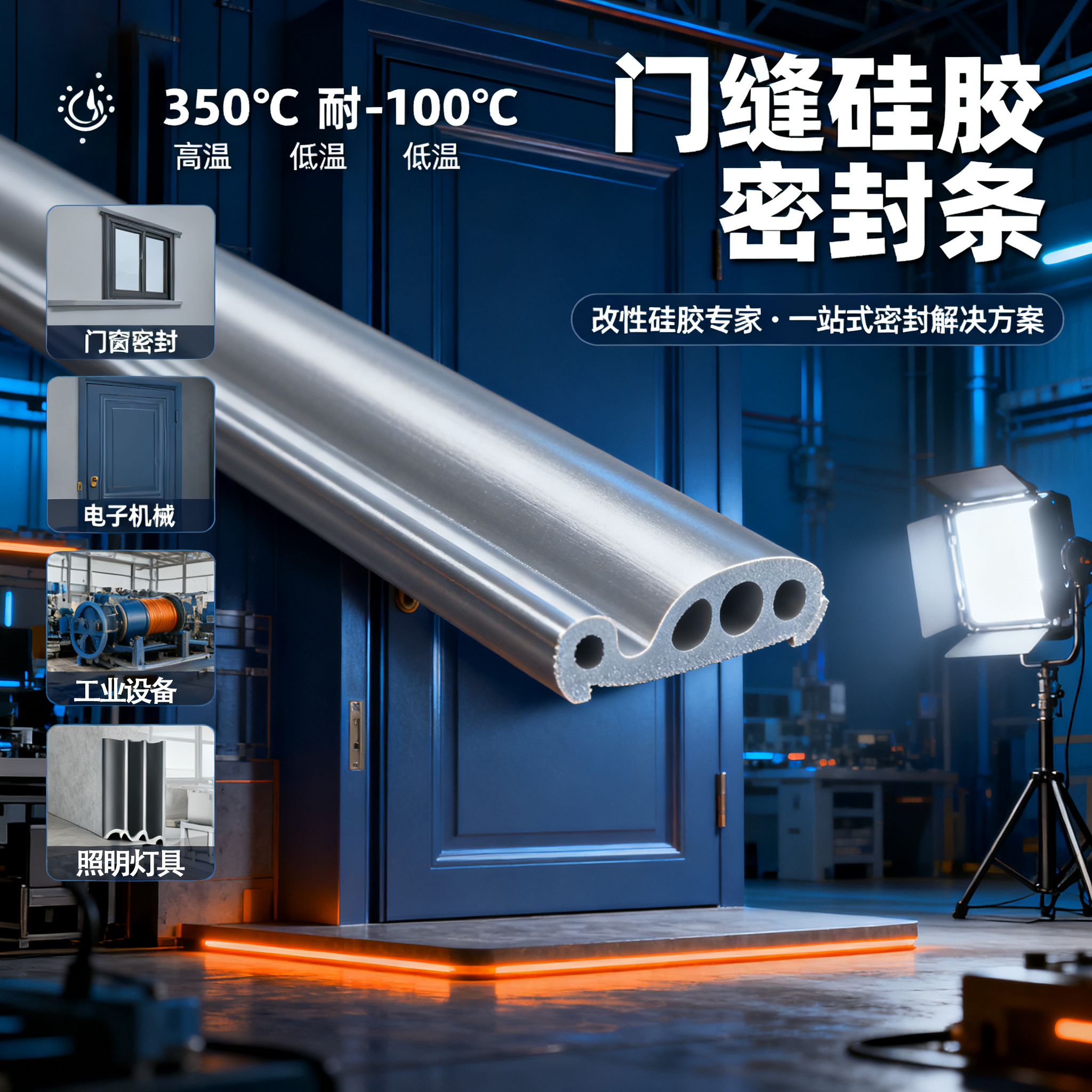 门缝硅胶密封条
