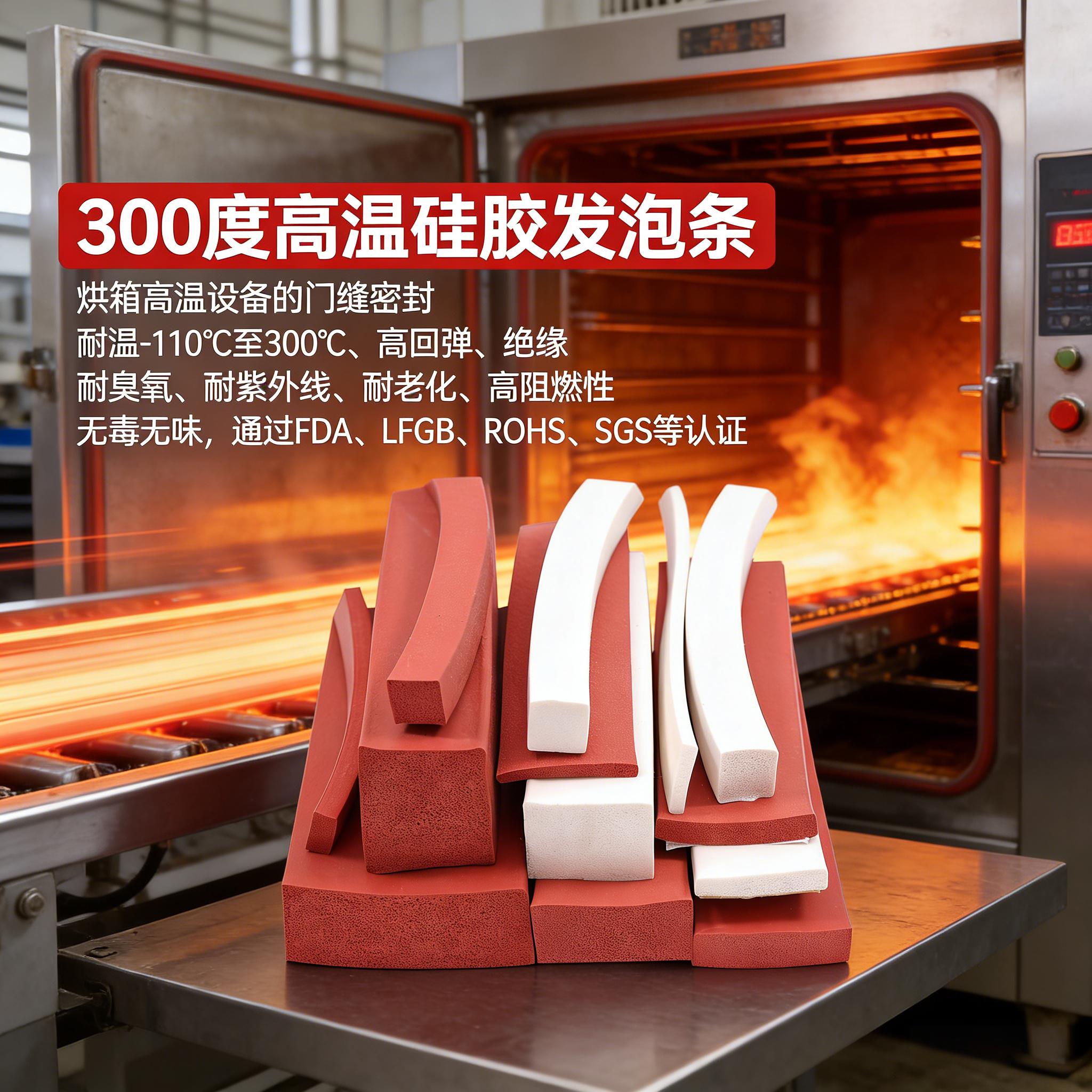 300度高温硅胶发泡条