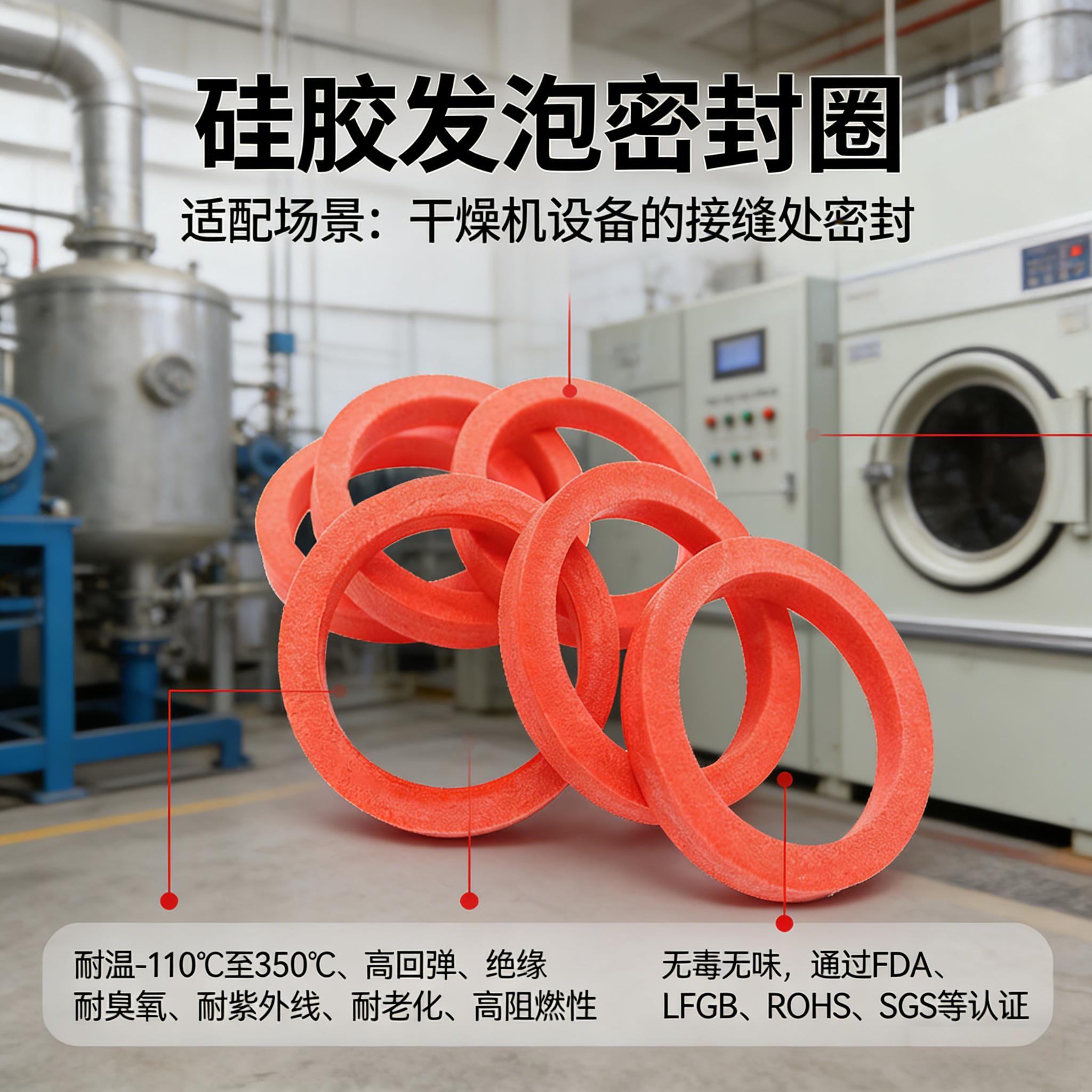 硅胶发泡密封圈